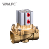 2Q Series 2/2 Way Pneumatically Operated Valve, Brass Air Control Two-Way Valve for Water Air Oil Gas