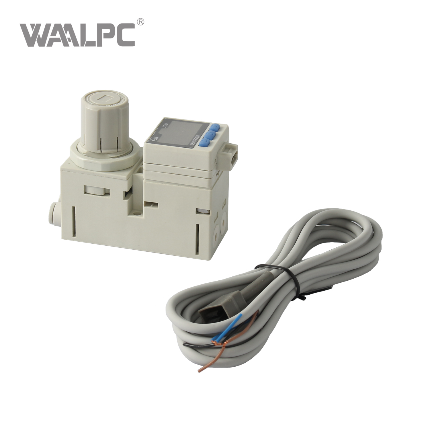 SMC Type ARM10F1-06BG Modular Air Pressure Regulator, Compact Size, Direct-Operated Relief Type, Inlet/Outlet Bottom Porting